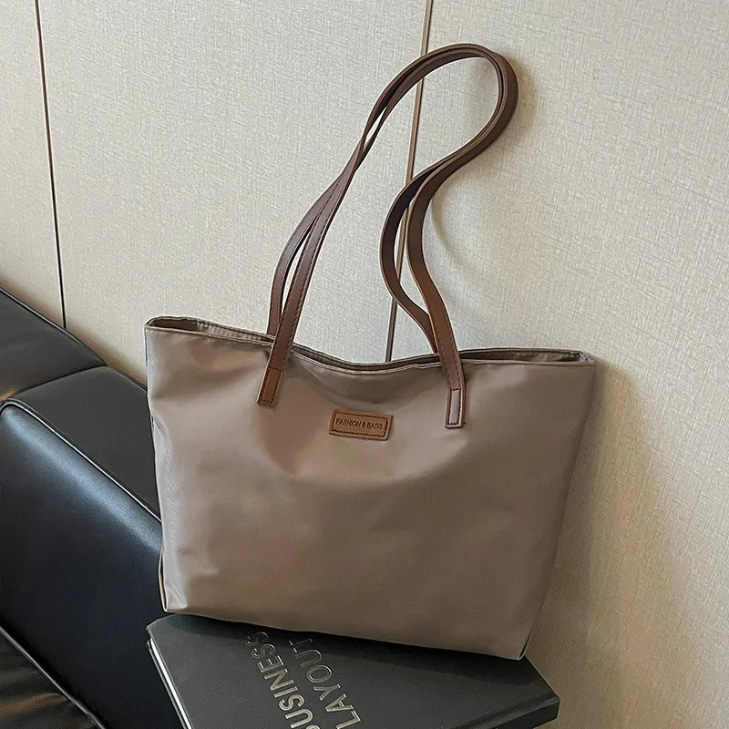 Casual Women's Oxford Cloth Shoulder Bags College Commuter Ladies Waterproof Tote Shopping Bag Large Capacity Female Handbags