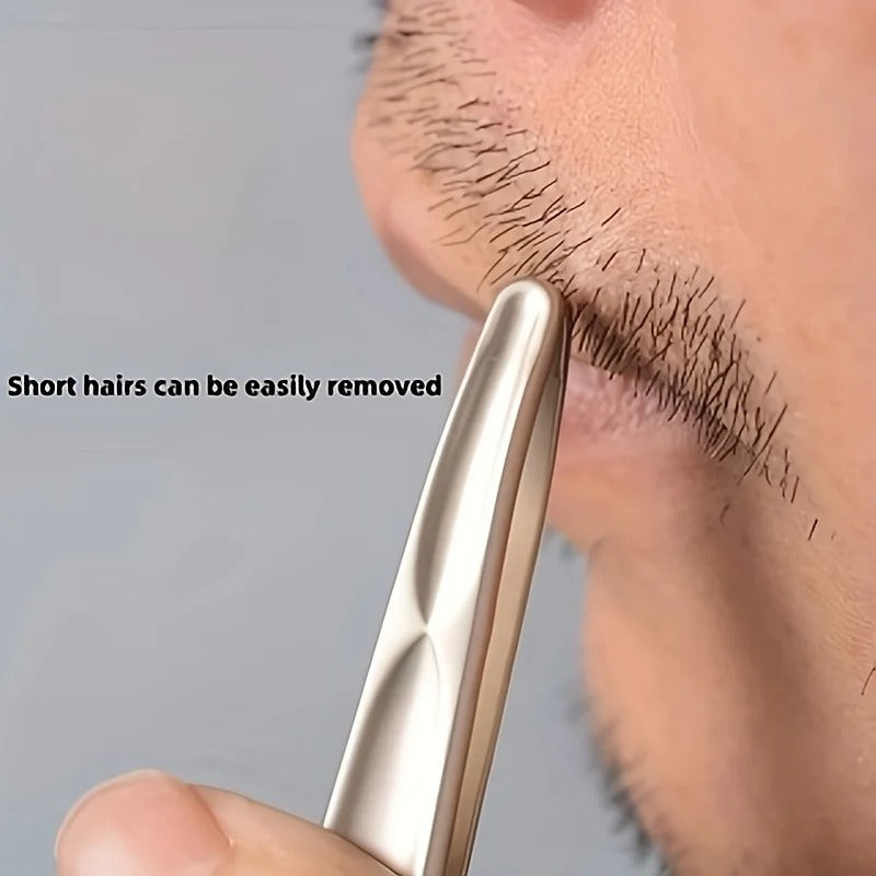 1pc Premium Round Head Tweezers for Eyebrow & Facial Hair Removal Seamless Clips, Short Hair Precision Easy Combing for Eyebrows