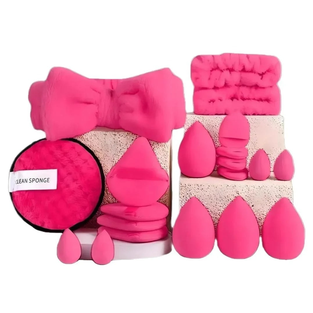 20Pcs Makeup Sponge Kit Beauty Sponges Blender Triangel Powder Puff Mini Make up Sponges For Liquid Foundation Concealer Cream