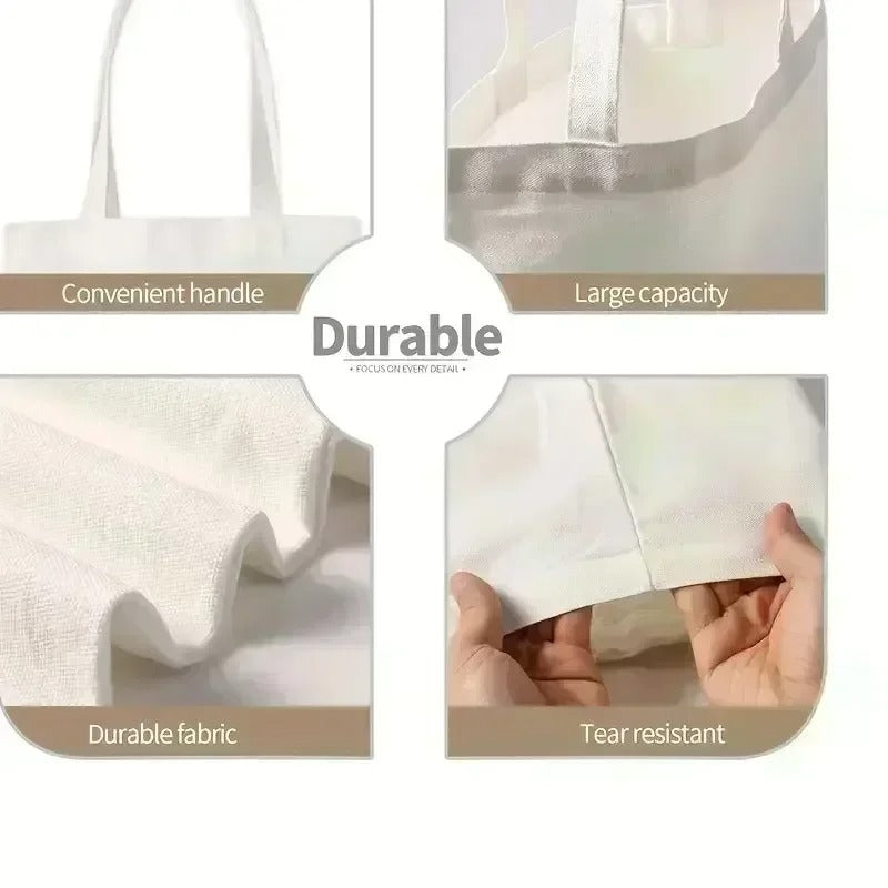Born To Read Bookish Tote Bag Bookish Bag Canvas Tote Bag Large Capacity Shopping Bags Shoulder Handbag