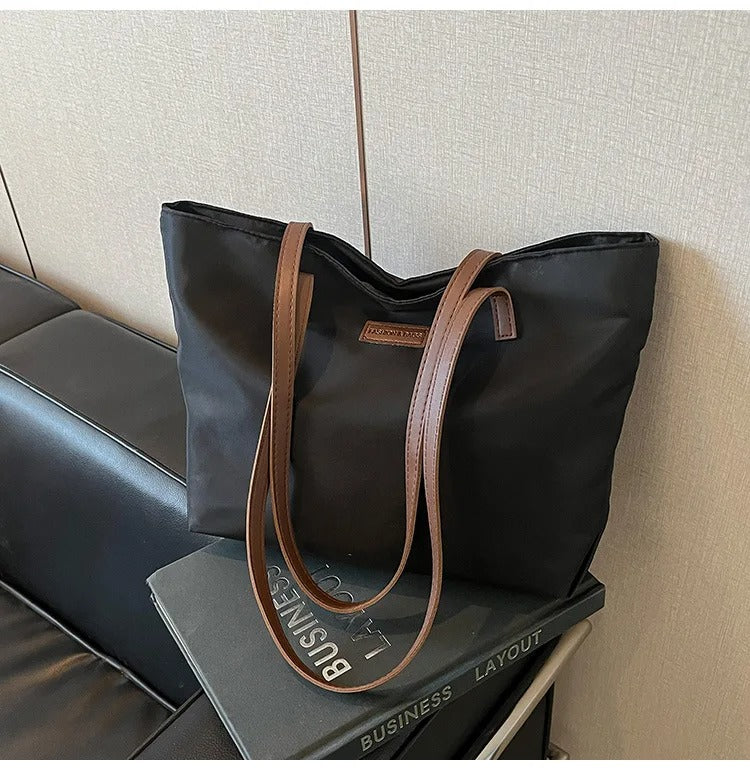 Casual Women's Oxford Cloth Shoulder Bags College Commuter Ladies Waterproof Tote Shopping Bag Large Capacity Female Handbags