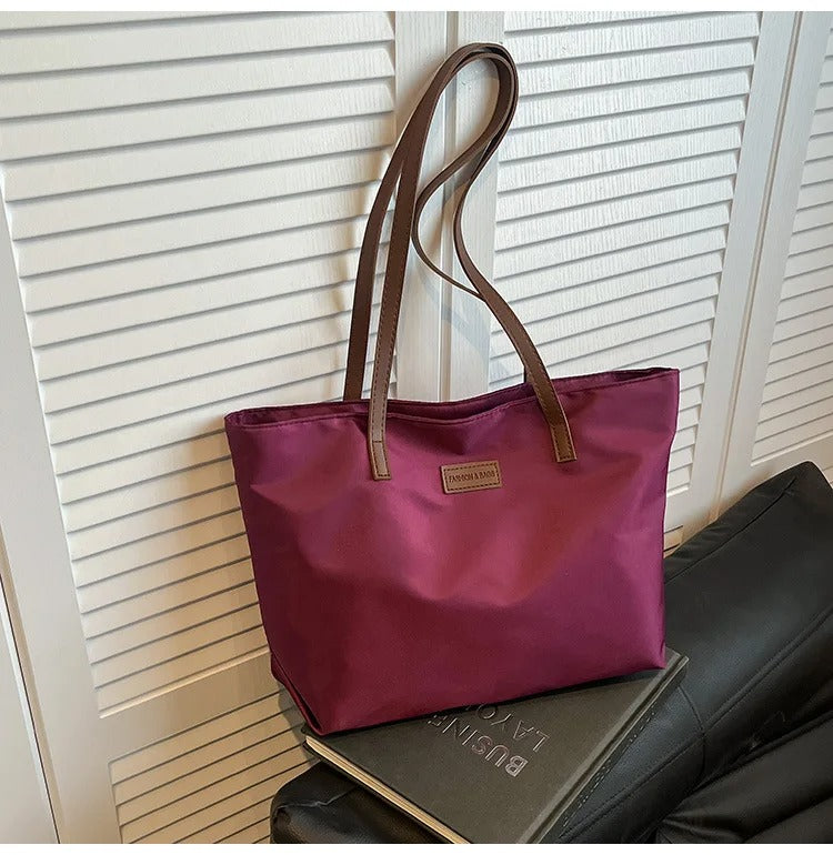Casual Women's Oxford Cloth Shoulder Bags College Commuter Ladies Waterproof Tote Shopping Bag Large Capacity Female Handbags