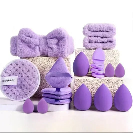 20Pcs Makeup Sponge Kit Beauty Sponges Blender Triangel Powder Puff Mini Make up Sponges For Liquid Foundation Concealer Cream